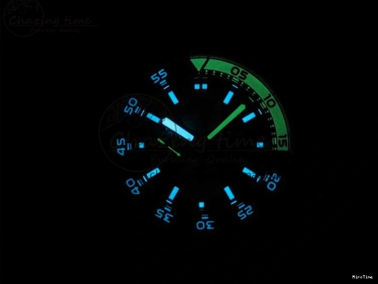 MIROTIME 0216 Aquatimer Chrono IW376702 SS BLS 1:1 Best Edition Black Dial on Black Rubber Strap A WellDesigned 7105